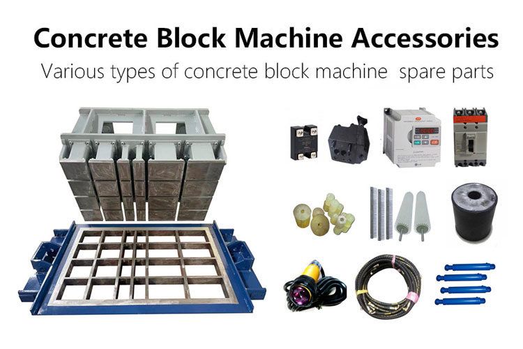 concrete block machine spare parts